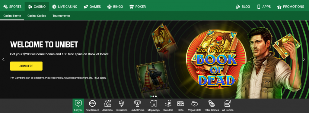 unibet casino, online casino, welcome bonus